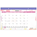 AT-A-GLANCE® Watercolors 2027 Monthly Desk Pad Calendar, Compact, 17 3/4" x 11" 1 thumbnail image