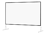 Da-Lite Fast-Fold Deluxe Screen System Wide Format - Projection screen with legs - rear - 123" (122.8 in) - 16:10 - Dual Vision