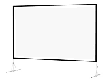 Da-Lite Fast-Fold Deluxe Screen System Wide Format - Projection screen with legs - rear - 123" (122.8 in) - 16:10 - Dual Vision 1 thumbnail image