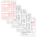 ComplyRight™ 1099-R Tax Forms, Laser Cut, 6-Part, 8-1/2" x 11", Pack Of 10 Forms