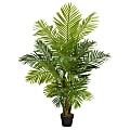 Nearly Natural Hawaii Palm 60”H Artificial Tree With Pot, 60”H x 10”W x 6”D, Green