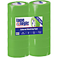 Tape Logic® Color Masking Tape, 3" Core, 2" x 180', Light Green, Case Of 12