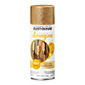 Rust-Oleum Imagine Craft and Hobby Glitter Spray Paint, 10.25 Oz, Gold, Pack Of 4 Cans
