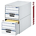 Bankers Box® Stor/Drawer® File, 10-3/8" x 12-1/2" x 23-1/4", Letter Size, 60% Recycled, Blue/White
