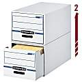 Bankers Box® Stor/Drawer® File, 10-3/8" x 12-1/2" x 23-1/4", Letter Size, 60% Recycled, Blue/White