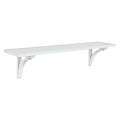 Kate And Laurel Corblynd Wall Shelf, 8-9/16”H x 36”W x 8”D, White 1 thumbnail image