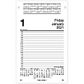 At-A-Glance Daily Pad-Style Desk Calendar Refill - Julian Dates - Daily - 1 Year - January 2021 till December 2021 - 7:00 AM to 4:30 PM - Half-hourly - 1 Day Single Page Layout - 5" x 8" Sheet Size - Desktop - White - Refillable - 1 Each 1 thumbnail image