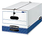 Bankers Box® Stor/File™ Medium-Duty Storage Box, Letter Size, 24" x 12" x 10", White/Blue, EA - 00704EA 1 thumbnail image