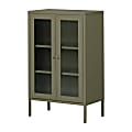 South Shore Eddison 25-1/2”W Storage Cabinet, Olive Green 1 thumbnail image
