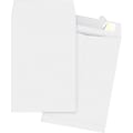 Business Source Tyvek Open-end Envelopes - Document - 6" Width x 9" Length - Peel & Seal - Tyvek - 100 / Box - White