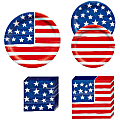 Amscan Painted Patriotic Tableware Kit, Red/White/Blue 1 thumbnail image