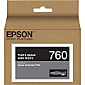 Epson UltraChrome HD T760 Original Ink Cartridge - Inkjet - Photo Black - 1 Each