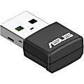 Asus USB-AX55 Nano IEEE 802.11ax Dual Band Wi-Fi Adapter for Computer, Notebook - USB 2.0 Type A - 1.76 Gbit/s - 2.40 GHz ISM - 5 GHz UNII - External 1 thumbnail image