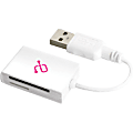 Aluratek AUCR202F SDHC / MicroSD / MiniSD USB 2.0 Multi-Media Card Reader - SDHC, microSD, miniSD, SD, MultiMediaCard (MMC), Reduced Size MultiMediaCard (MMC), MMCplus, MMCmobile, Memory Stick - USB 2.0External 1 thumbnail image