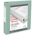 Office Depot® Brand 3-Ring Durable View Binder, 1-1/2" Round Rings, Sage