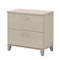 Bush Furniture Somerset 17"D Lateral 2-Drawer File Cabinet, Sand Oak, Delivery