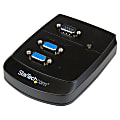 StarTech.com 2 Port VGA Video Splitter - Wall Mount - Video splitter - 2 ports  - cascadable - Split a single VGA video signal to 2 monitors or projectors 1 thumbnail image