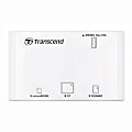 Transcend All-in-1 Multi Card Reader - CompactFlash Type I, CompactFlash Type II, Microdrive, Secure Digital (SD) Card, miniSD Card, miniSD High Capacity (miniSDHC), microSD, microSD High Capacity (microSDHC), MultiMediaCard (MMC), MMCplus, RS-MMC