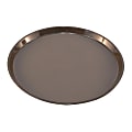 Carlisle GripLite Scratch-Resistant Round Serving Tray, 14", Tan 1 thumbnail image