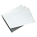 Office Depot® Brand Computer Paper, 1 Part, 20 Lb, 14 7/8" x 11", Non-Perforated, Bond, 1/2" Blue Bar, Box Of 2,500 Sheets