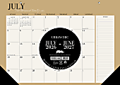 Willow Creek Press Academic Monthly Desk Pad Calendar, 17" x 12", Urban Chic, July 2026 - June 2027, Total Qty 1 1 thumbnail image