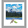 Amanti Art Rectangular Picture Frame, 23” x 27" With Mat, Brushed Nickel 1 thumbnail image