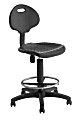 National Public Seating® 6700 Series Kangaroo Polyurethane Task Chair Stool, 22 to 32" Seat Height, Black