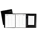 AT-A-GLANCE® 13-Month Weekly Appointment Book With Writing Pad, 8 1/4" X 10 7/8", Black, January 2018 to January 2019 (70950P05-18)