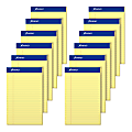 TOPS™ Docket™ Perforated Writing Pad, 5" x 8", Legal Ruled, 50 Sheets, Canary