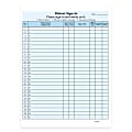 HIPAA Compliant Patient/Visitor Privacy 2-Part Sign-In Sheets, 8-1/2" x 11", Blue, Pack Of 1,000 Sheets 1 thumbnail image