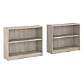Bush Business Furniture Universal 30"H 2-Shelf Bookcases, Washed Gray, Set Of 2 Bookcases, Standard Delivery 1 thumbnail image