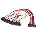 StarTech.com 50cm Serial Attached SCSI SAS Cable - SFF-8484 to 4x SFF-8482 with LP4 Power  - 50cm Serial Attached SCSI SAS Cable - SFF-8484 to SFF-8482 - Serial Attached SCSI (SAS) internal cable 1 thumbnail image