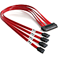StarTech.com 50cm Serial Attached SCSI SAS Cable - SFF-8484 to 4x SATA - Connect a SATA/SAS Controller to 4 SATA drives - 50cm Serial Attached SCSI SAS Cable - SFF-8484 to 4x SATA 1 thumbnail image