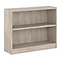 Bush Business Furniture Universal 30"H 2-Shelf Bookcase, Washed Gray, Standard Delivery 1 thumbnail image