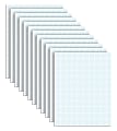 TOPS™ Quadrille Pads, 5 x 5 Squares/Inch, 50 Sheets, White/Blue 1 thumbnail image