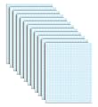 TOPS™ Quadrille Pads With Heavyweight Paper, 10 x 10 Squares/Inch, 50 Sheets, White