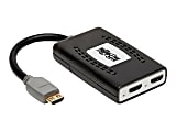 Tripp Lite HDMI Splitter 2-Port 4K @60Hz HDMI 4:4:4 HDR USB Powered TAA Multi-Resolution Support, USB Powered - Splitter - 2 x HDMI - desktop - government GSA - TAA Compliant