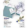 Avery® Printable 2-Sided Printing Tags With Strings, 22802, 2" x 3 1/2", White, Box Of 96 1 thumbnail image