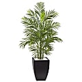 Nearly Natural 54" UV-Resistant Areca Palm Tree With Planter, Green/Black Wash