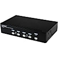 StarTech.com 4-Port KVM Switch for DVI Computers - 1U Rack-Mount KVM Switch with Audio - DVI KVM switch -2 port - 1U (SV431DVIUA) - KVM / audio / USB switch - 4 x KVM / audio / USB - 1 local user