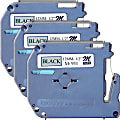 Brother® P-touch Nonlaminated M Series Tape Cartridge, 1/2"W x 26 1/5'L , Rectangle, Silver, 3 Per Bundle 1 thumbnail image
