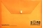SONS System Envelopes, 11" x 11", Velcro Closure, Orange 1 thumbnail image