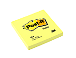 Post it® Notes, 3" x 3", Canary Yellow, Pack Of 1 Pad 1 thumbnail image