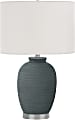 Monarch Specialties Byron Table Lamp, 24"H, Blue Base/Ivory Shade 1 thumbnail image