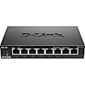 D-Link® DGS-108 8-Port 10/16 Gbps Gigabit Desktop Ethernet Switch 1 thumbnail image