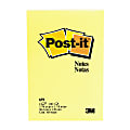 Post-it Notes, 4 in x 6 in, 12 Pads, 100 Sheets/Pad, Canary Yellow