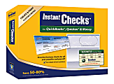 VersaCheck® InstantChecks™ Form #1000 For QuickBooks®, Quicken® & Money, Blue Prestige, 500 Sheets, Disc