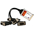 StarTech.com 4 Port CardBus RS232 Serial Laptop PC Adapter Card - 16950 1 thumbnail image