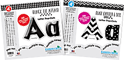 Barker Creek Letter And Number Pop-Outs, 4", Black/White, Set Of 510 Pop-Outs 1 thumbnail image