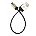 DataStream Micro USB OTG To USB Cable Adapter, 6.5", Black 1 thumbnail image